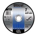 Continental Abrasives 7" x .062" x 7/8" Ceramic Ulticut Plus T27 Double Reinforced Cut-Off Wheel for Stainless/Steel AC4-10700252